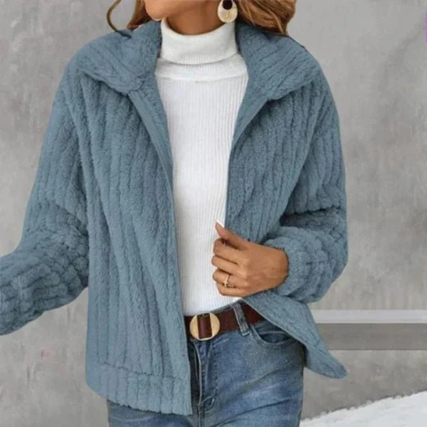 Plüsch-Strickjacke für Damen - Image 6