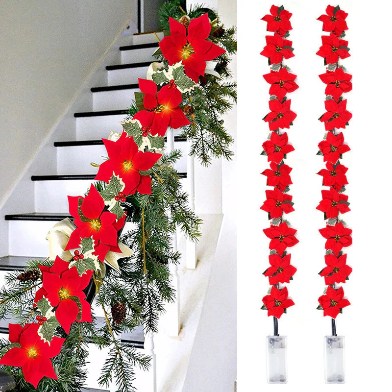 Poinsettia Glow | LED-Sternengirlande für die Weihnachtsdekoration - Image 2