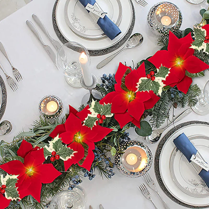 Poinsettia Glow | LED-Sternengirlande für die Weihnachtsdekoration - Image 3