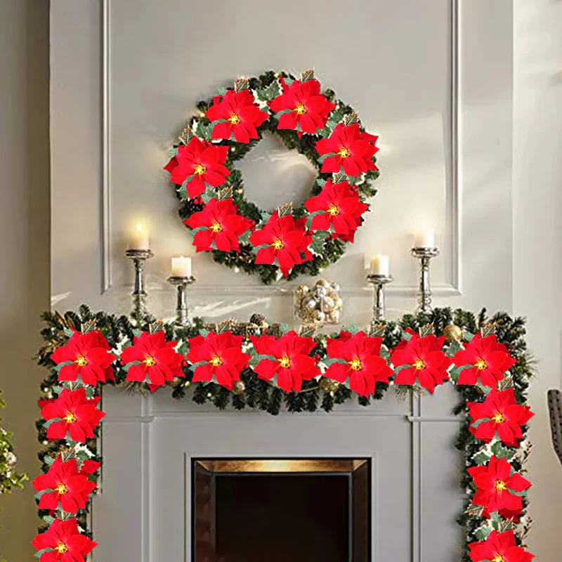 Poinsettia Glow | LED-Sternengirlande für die Weihnachtsdekoration - Image 4