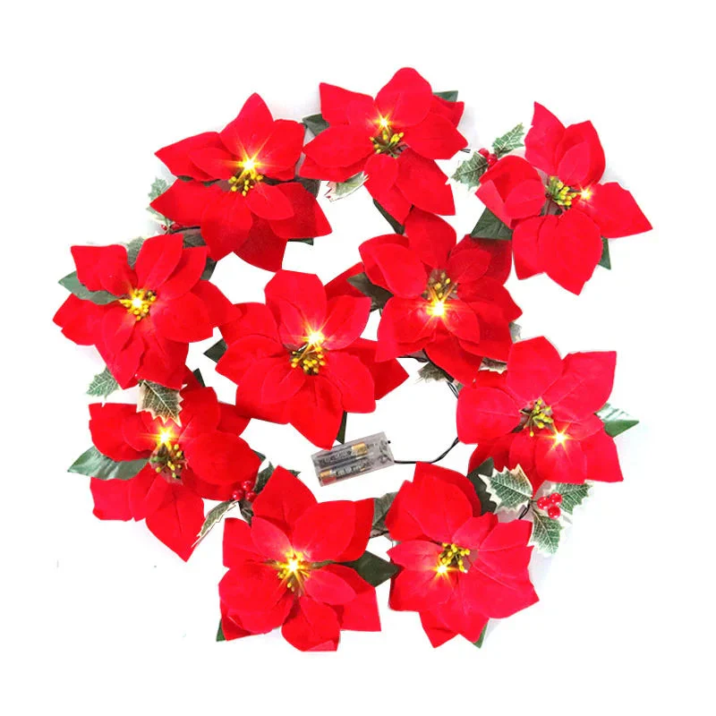 Poinsettia Glow | LED-Sternengirlande für die Weihnachtsdekoration - Image 6