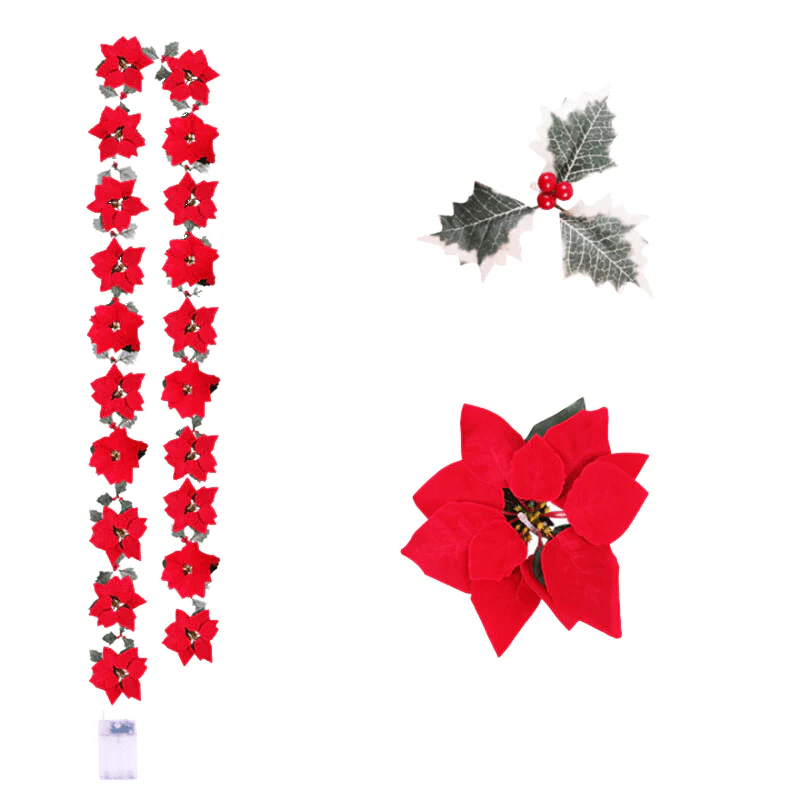 Poinsettia Glow | LED-Sternengirlande für die Weihnachtsdekoration - Image 7