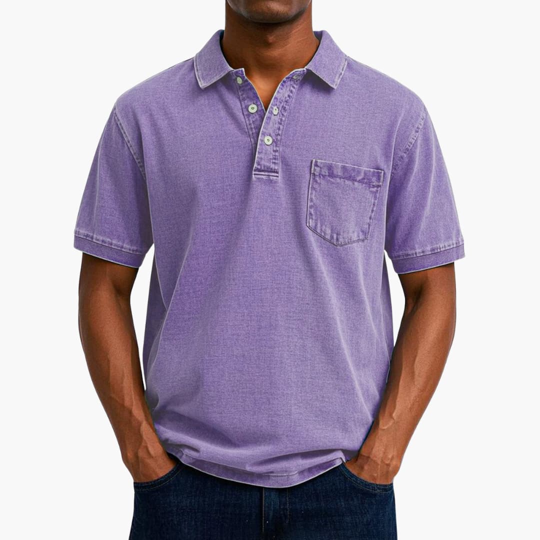 Poloshirt Klassisches - Kurzarmshirt für Herren mit Tasche - Image 10