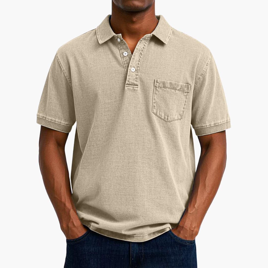 Poloshirt Klassisches - Kurzarmshirt für Herren mit Tasche - Image 6