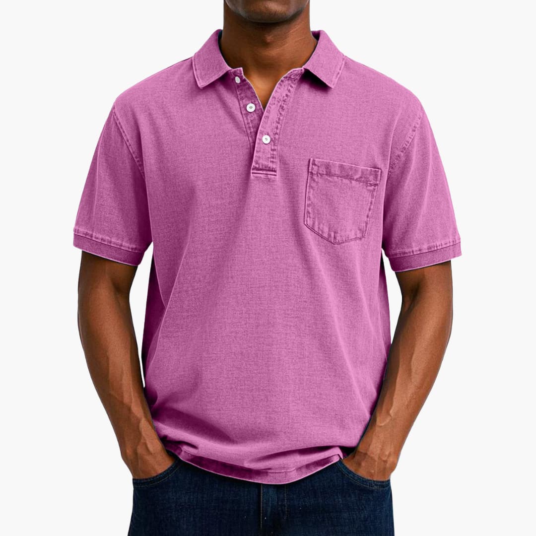 Poloshirt Klassisches - Kurzarmshirt für Herren mit Tasche - Image 7