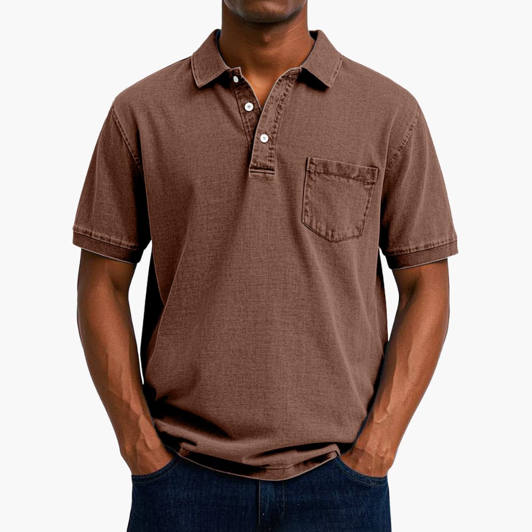 Poloshirt Klassisches - Kurzarmshirt für Herren mit Tasche - Image 8