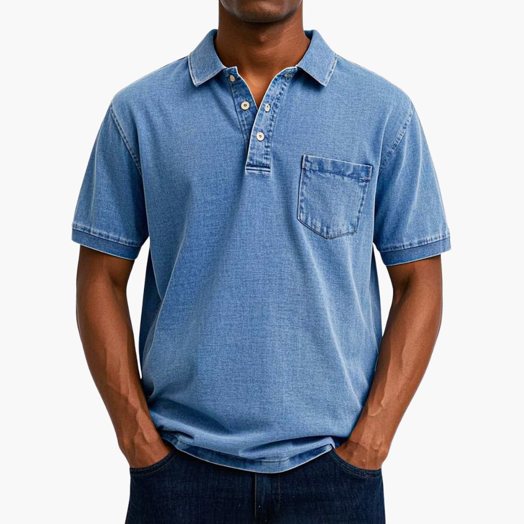 Poloshirt Klassisches - Kurzarmshirt für Herren mit Tasche - Image 9