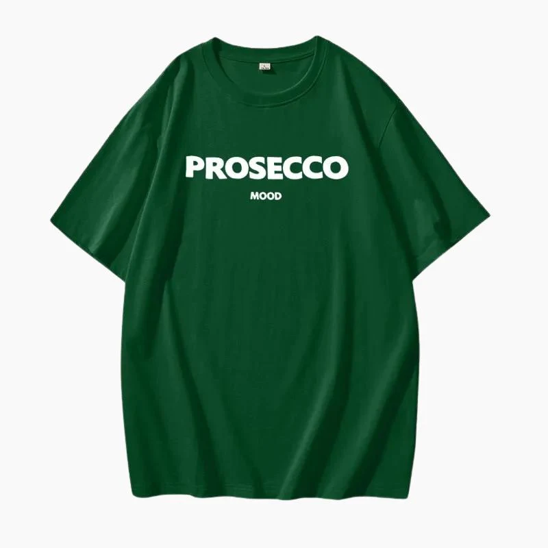 Poppy | Modisches Prosecco Print Oversized T Shirt - Image 10