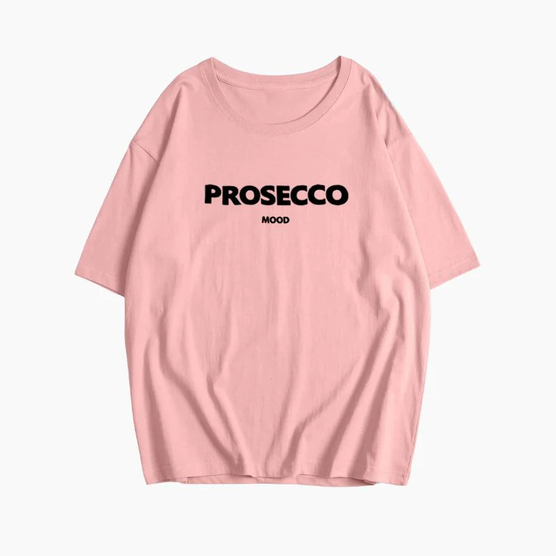 Poppy | Modisches Prosecco Print Oversized T Shirt - Image 12