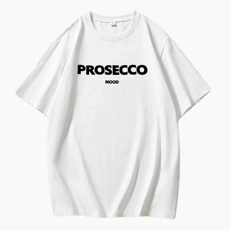 Poppy | Modisches Prosecco Print Oversized T Shirt - Image 5