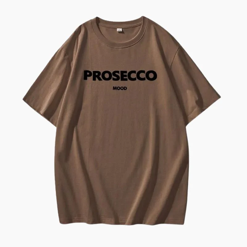 Poppy | Modisches Prosecco Print Oversized T Shirt - Image 6