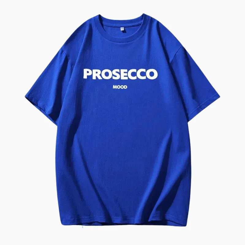 Poppy | Modisches Prosecco Print Oversized T Shirt - Image 8