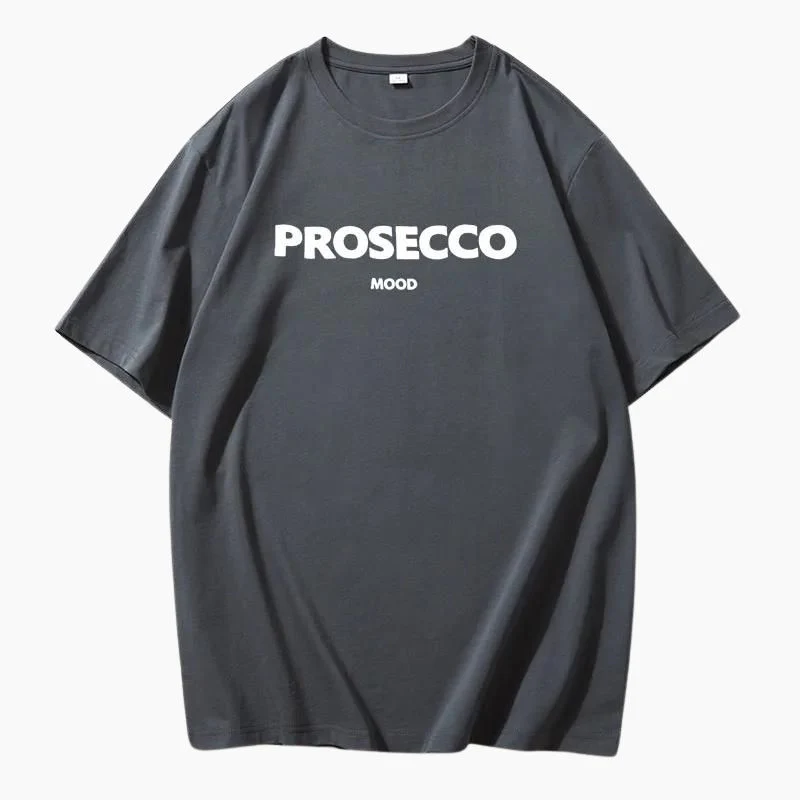 Poppy | Modisches Prosecco Print Oversized T Shirt - Image 9