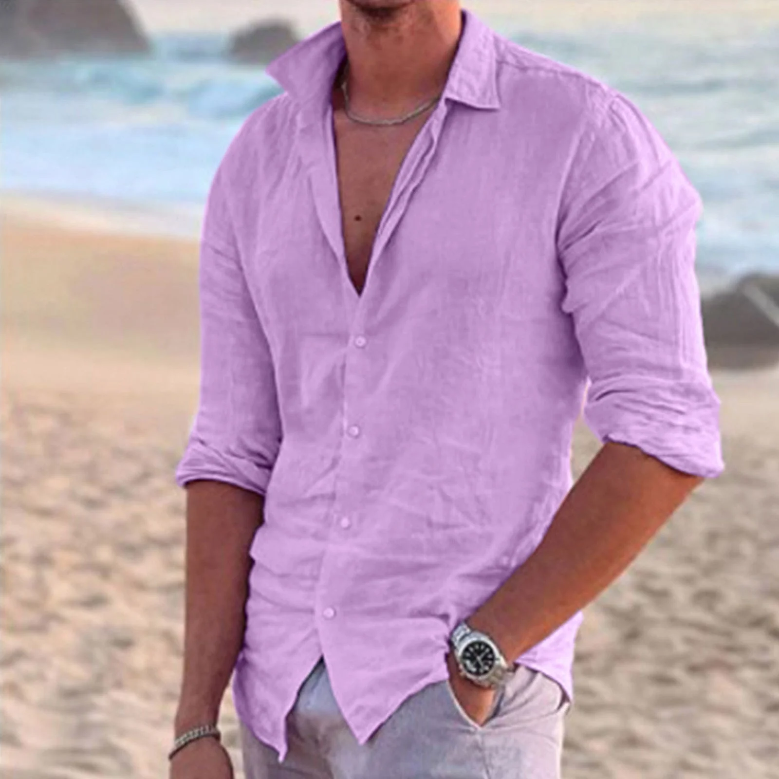 Poul- casual Zomer Overhemd - Image 14