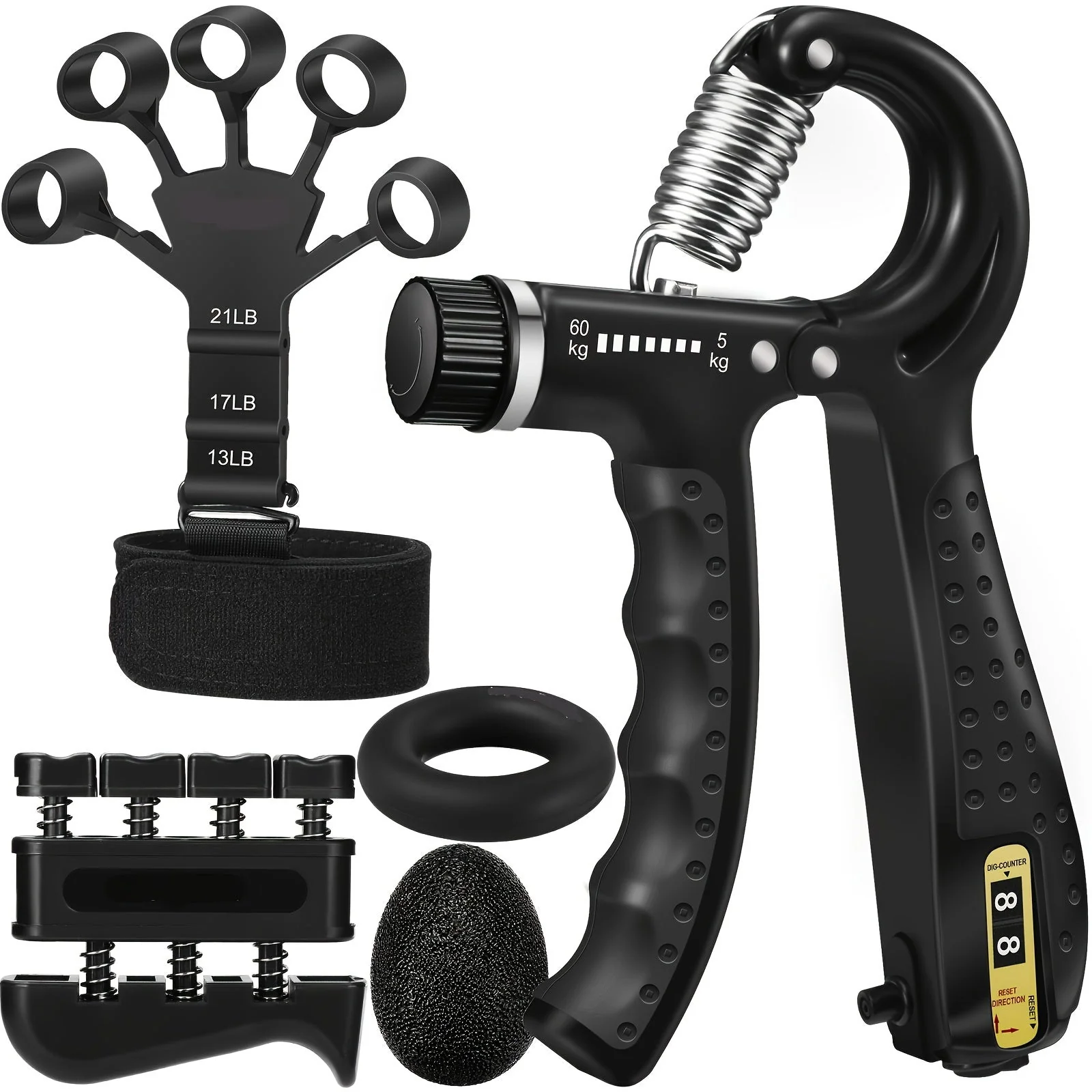 PowerGrip Handtrainer-Set – 5-in-1 für starke Hände und Unterarme - Image 6