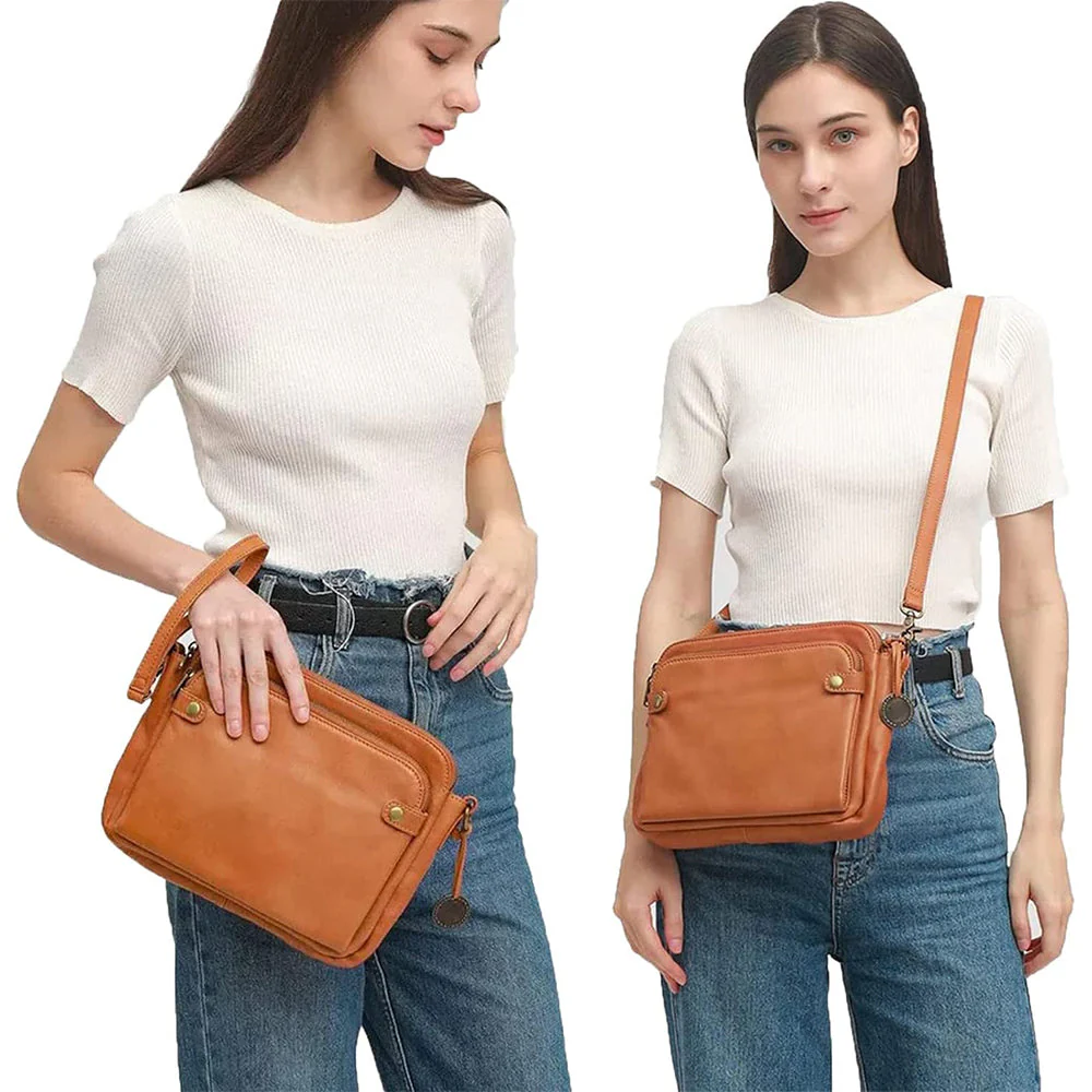 Praktische Damen-Schultertasche aus elegantem, strapazierfähigem Stoff - Image 3