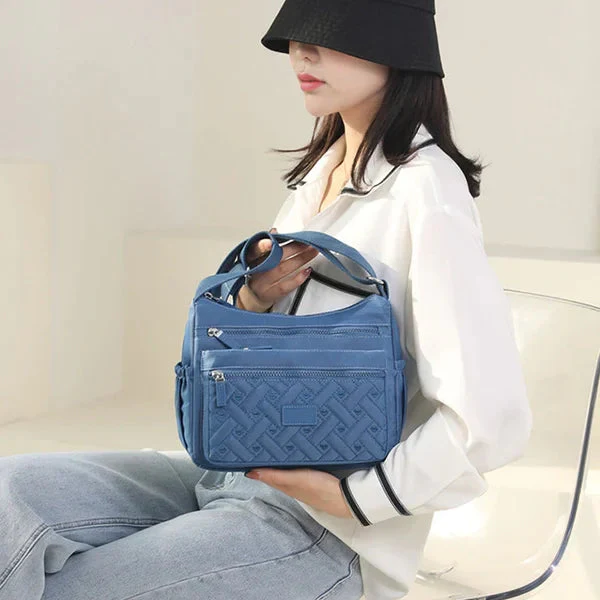 Praktische Damen-Schultertasche aus strapazierfähigem Nylon - Image 6