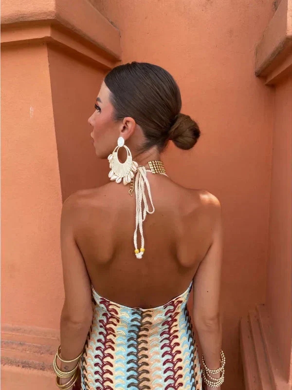 Priscilla | Neckholder-Maxikleid - Fließend & schick - Image 3