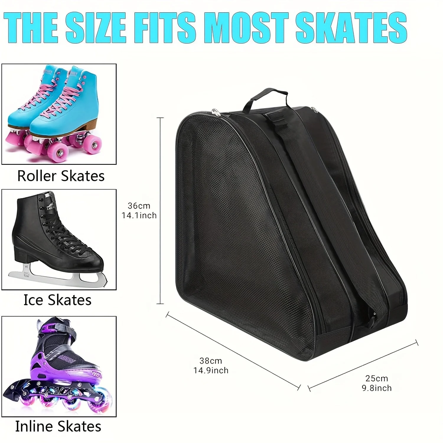 ProGlide Skatebag – Praktische Aufbewahrungstasche für alle Arten von Schlittschuhen - Image 6