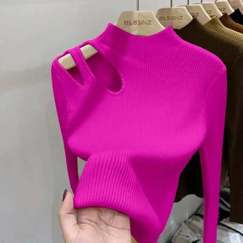 Pulli mit Schlüsselbeinausschnitt für Damen - Image 4