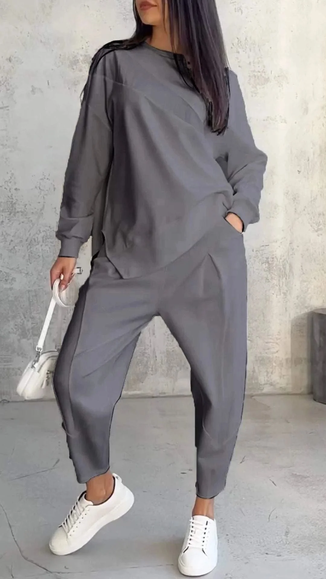 Pullover & Hose Zweiteiliges Set für Frauen - Dietlind - Image 2