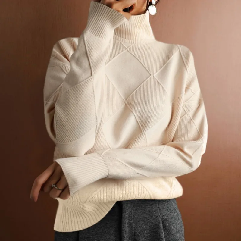 Pullover mit hohem Kragen für Damen - Image 2