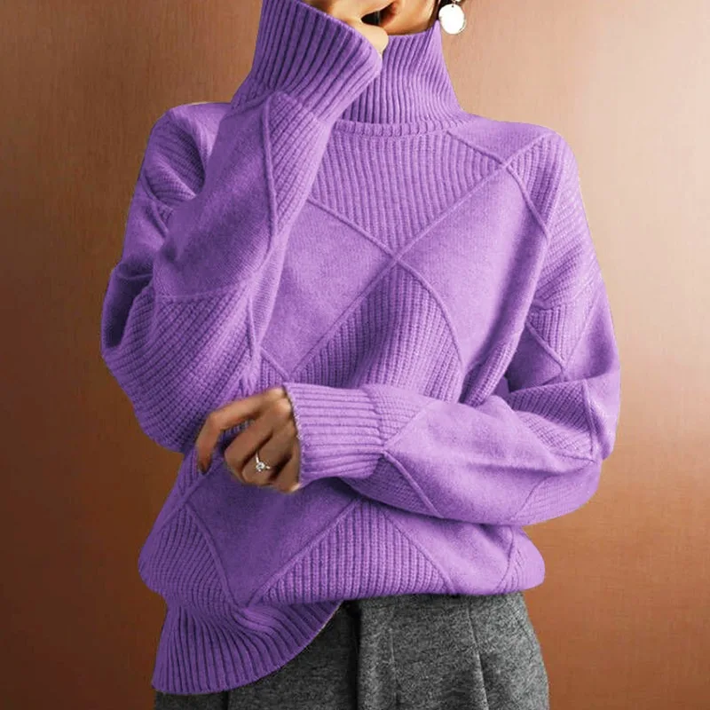 Pullover mit hohem Kragen für Damen - Image 4