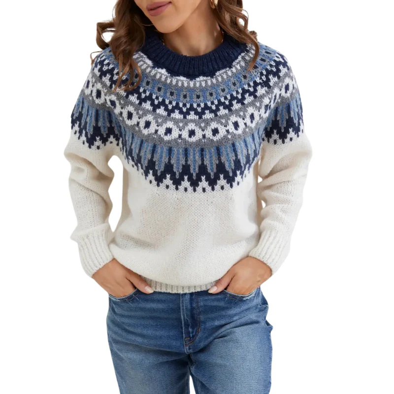 PULLOVER MIT ISLÄNDISCHEM MUSTER | ELEGANTER KÄLTE-SCHUTZ - Image 2