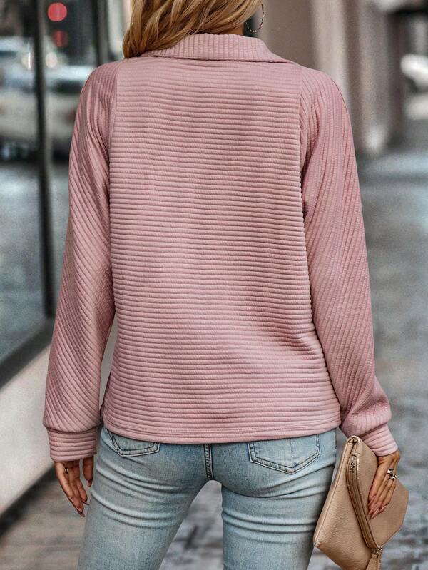 Pullover mit Viertelreißverschluss – Müheloser Stil mit moderner Leichtigkeit - Image 4