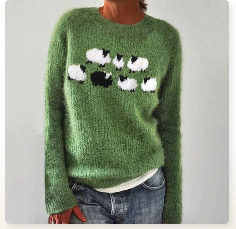 Pullover mit Waldmuster – Gemütlicher Stil mit dem Charme der Natur - Image 3