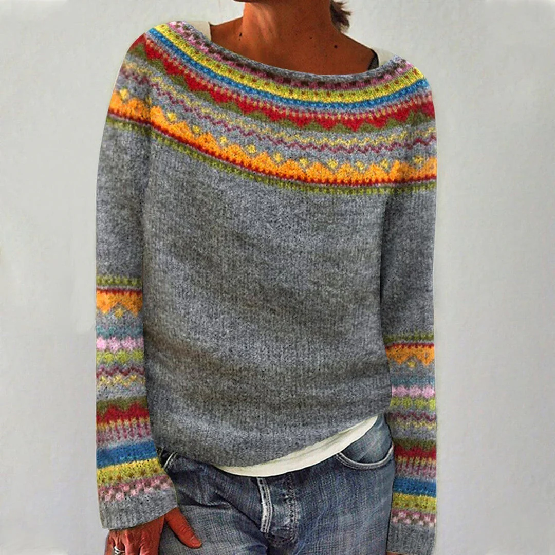 Pullover mit Waldmuster – Gemütlicher Stil mit dem Charme der Natur - Image 4