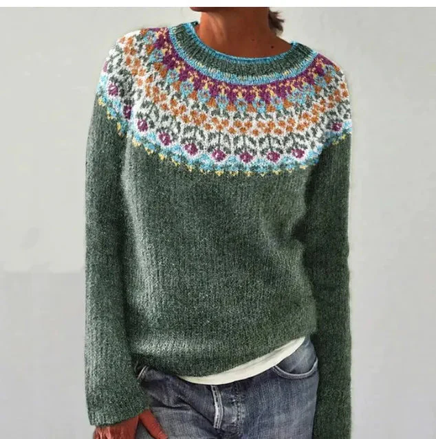 Pullover mit Waldmuster – Gemütlicher Stil mit dem Charme der Natur - Image 5