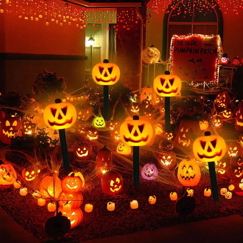PumpkinGlow Solar Halloween Außenlichter‑Set – Kürbis LED Dekoration mit Solarenergie - Image 5