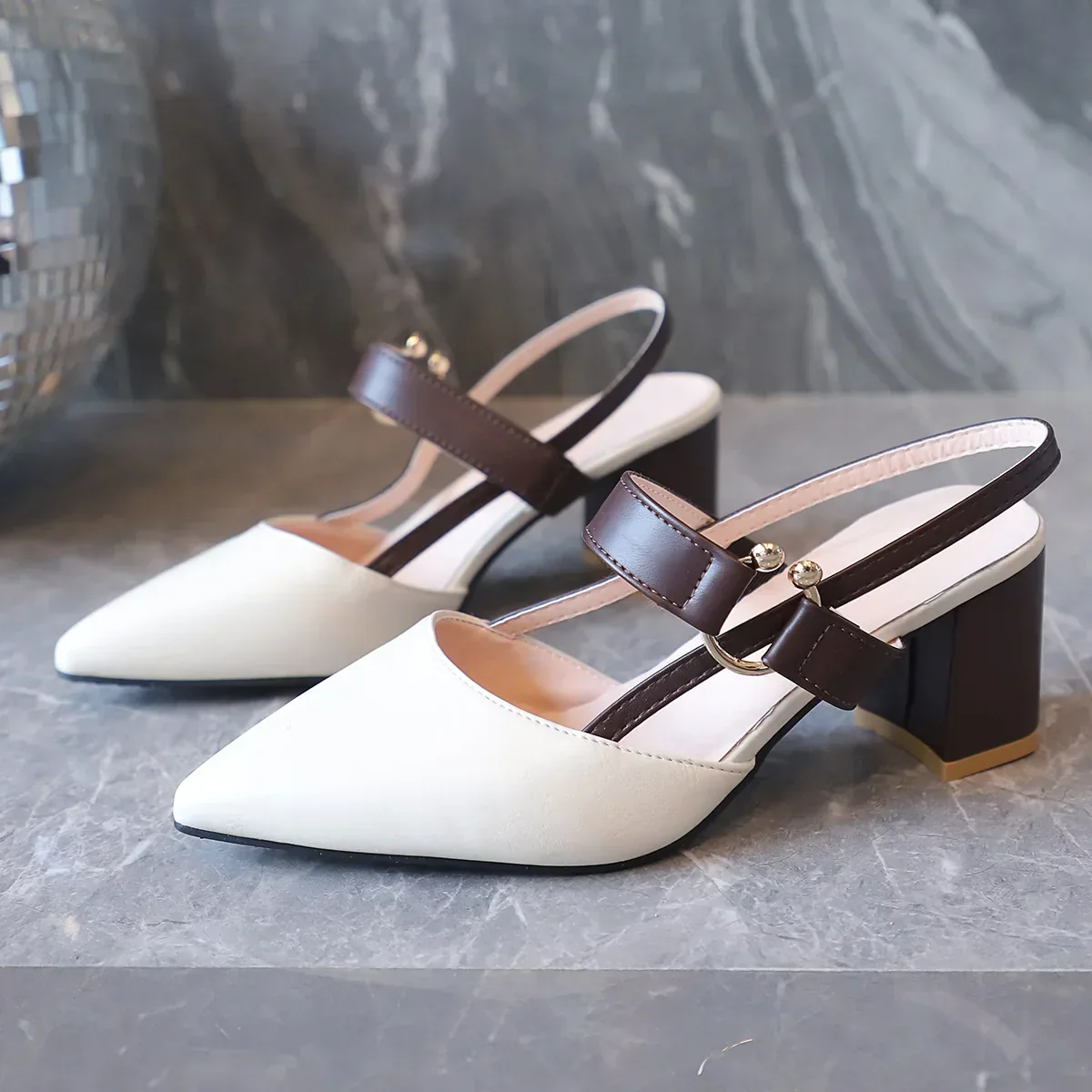 Ottilie | Damen Pumps Slingback Blockabsatz Spitze Zehenpartie – Slingback Pumps 2026 - Image 7