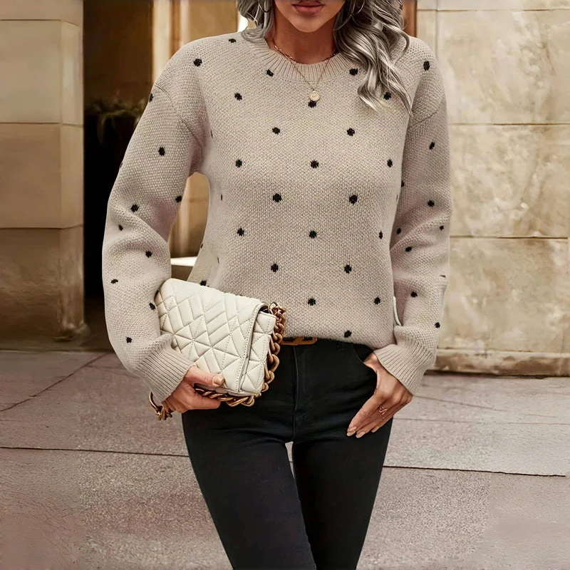Punkte-Pullover – Verspielte Wärme mit Alltäglicher Eleganz - Image 2