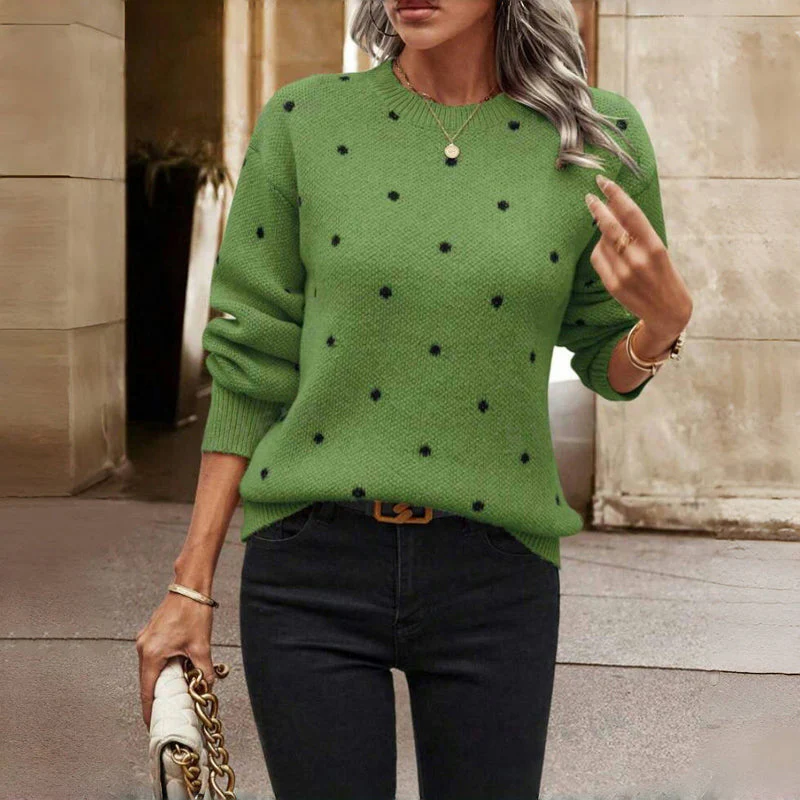 Punkte-Pullover – Verspielte Wärme mit Alltäglicher Eleganz - Image 6