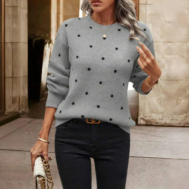 Punkte-Pullover – Verspielte Wärme mit Alltäglicher Eleganz - Image 7