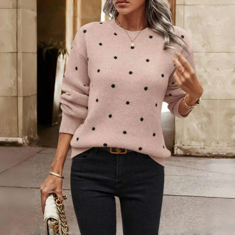 Punkte-Pullover – Verspielte Wärme mit Alltäglicher Eleganz - Image 8