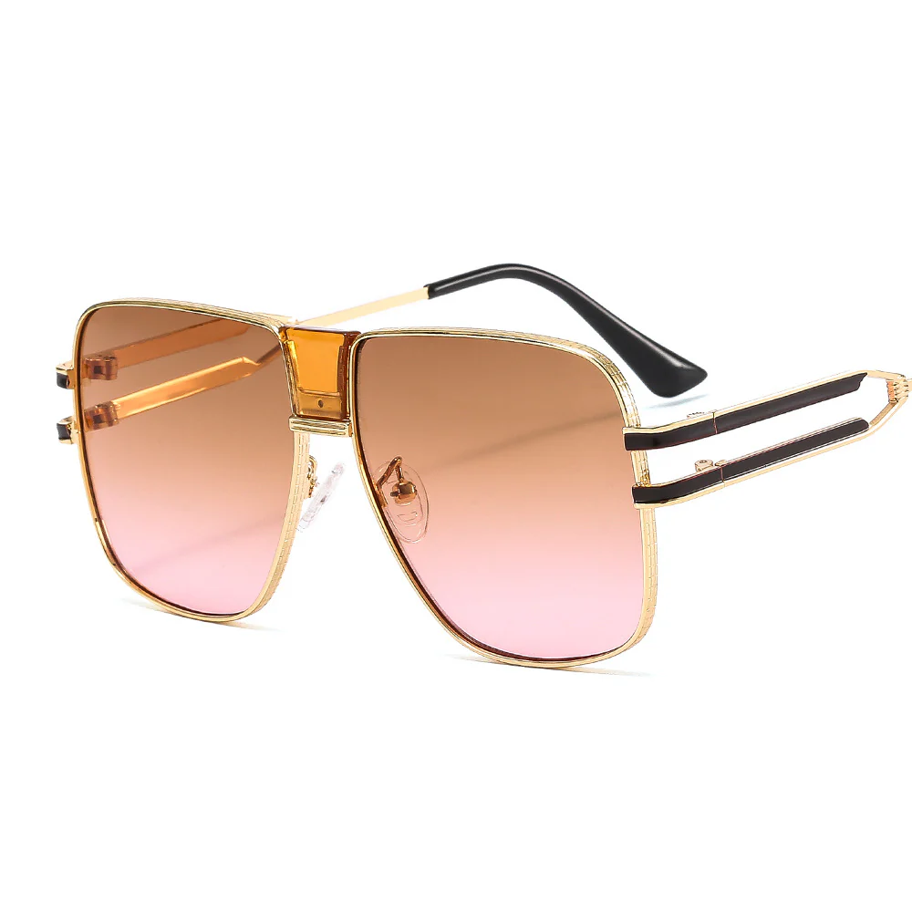 Quadratische Unisex Sonnenbrille mit Verlaufsgläsern - Image 2