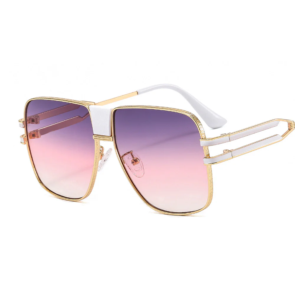 Quadratische Unisex Sonnenbrille mit Verlaufsgläsern - Image 4