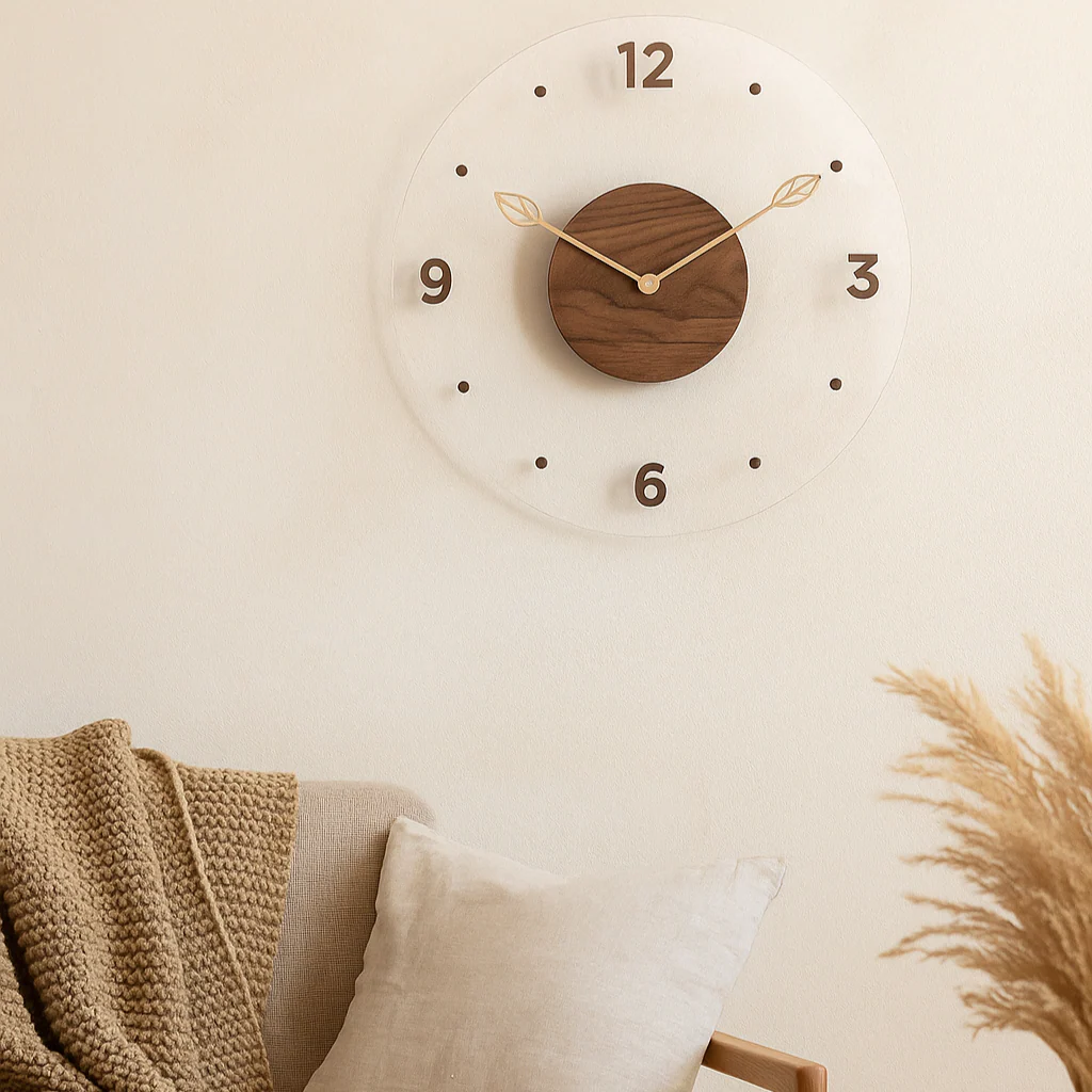 QuietWood – Minimalistische, geräuschlose Wanduhr mit schlichtem Design für jeden Raum - Image 2