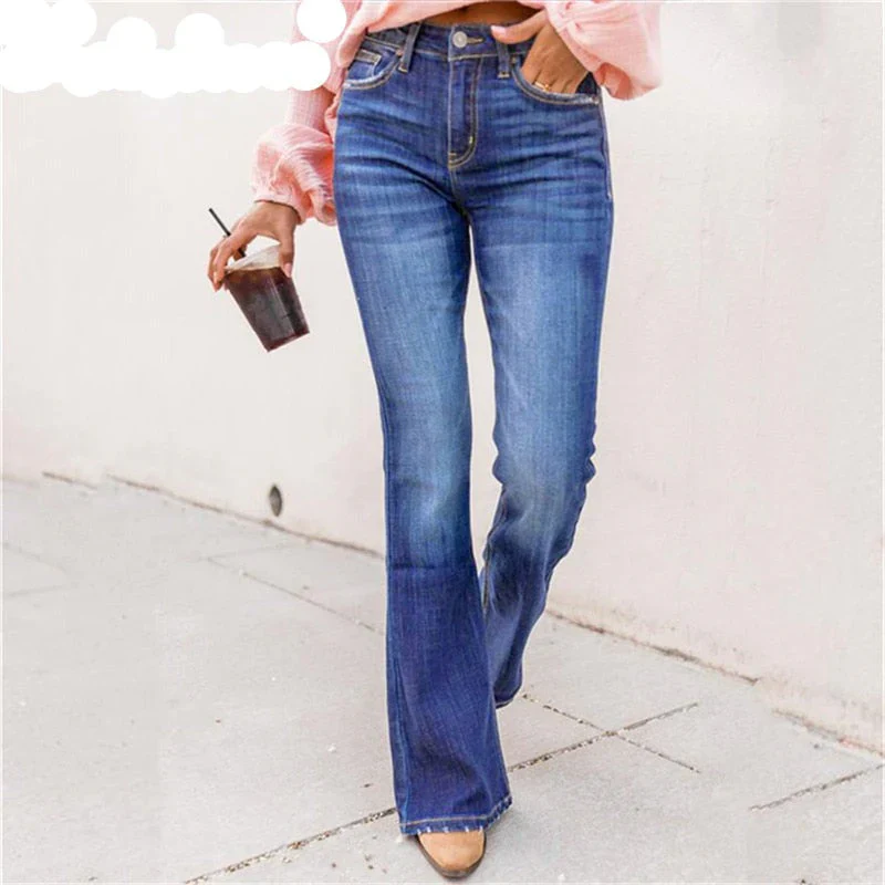 Quinette – Schwarze High-Rise-Bootcut-Jeans - Image 4