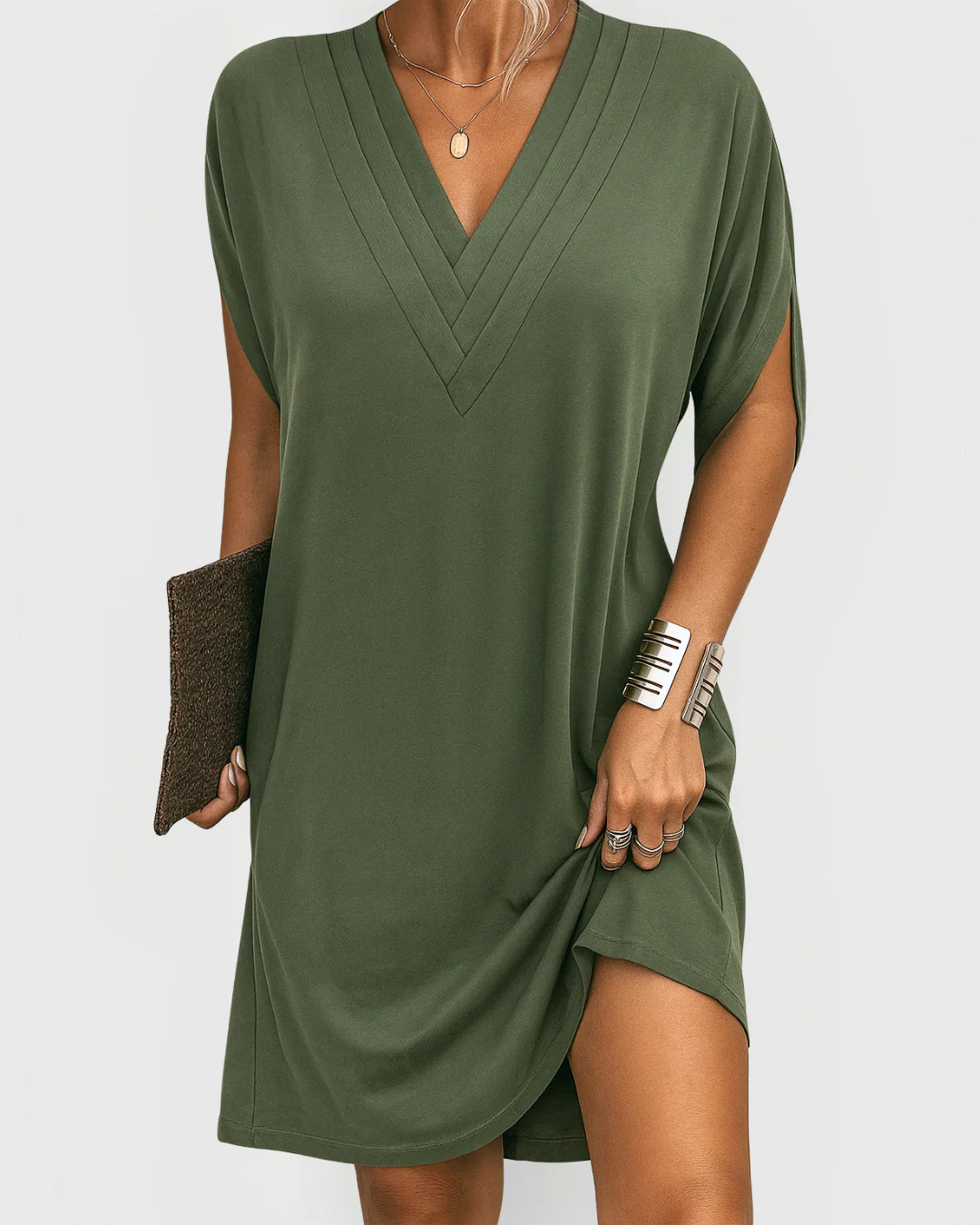Rachel | V-Neck Casual Dress - Image 6
