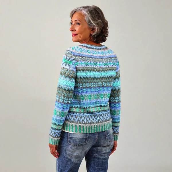 Raffaelaa - Handge Fertigt Woll Pullover - Image 2