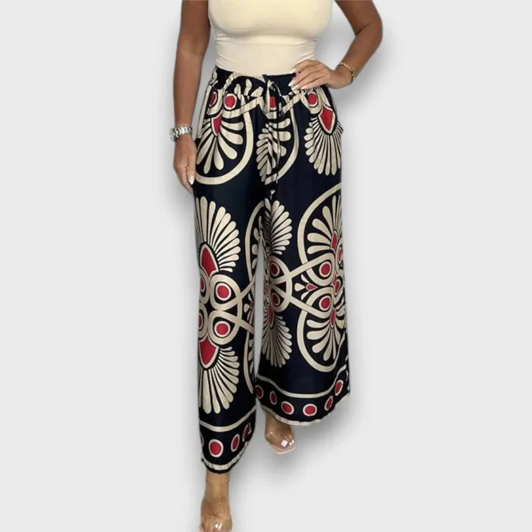 Rania – Fließende Hose mit Print - Image 5