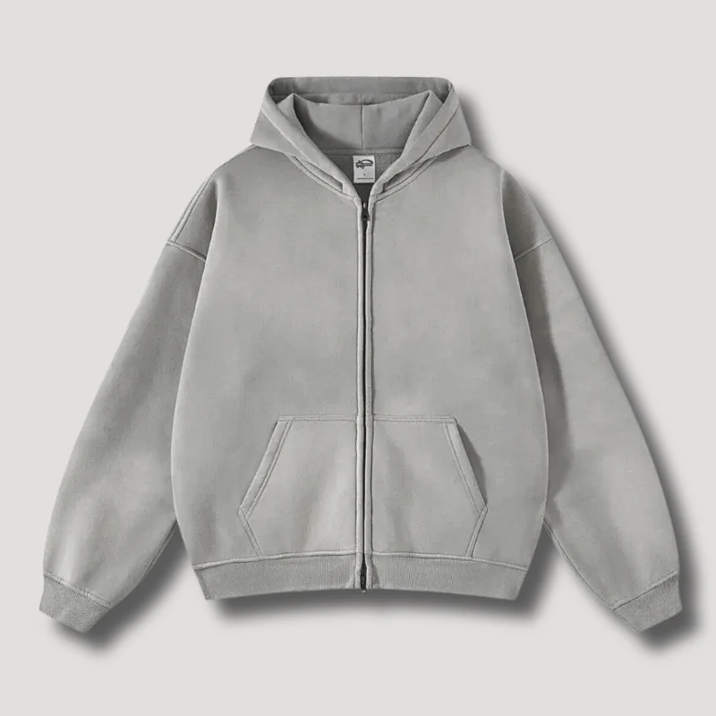 RAVEN WASHED HOODIE MIT REISSVERSCHLUSS - Image 15