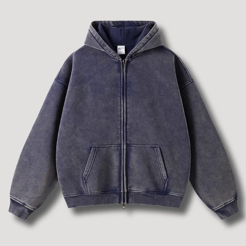 RAVEN WASHED HOODIE MIT REISSVERSCHLUSS - Image 16