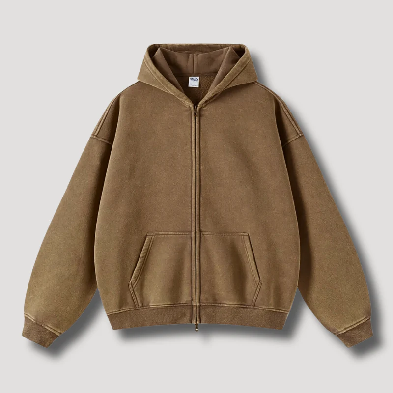 RAVEN WASHED HOODIE MIT REISSVERSCHLUSS - Image 17