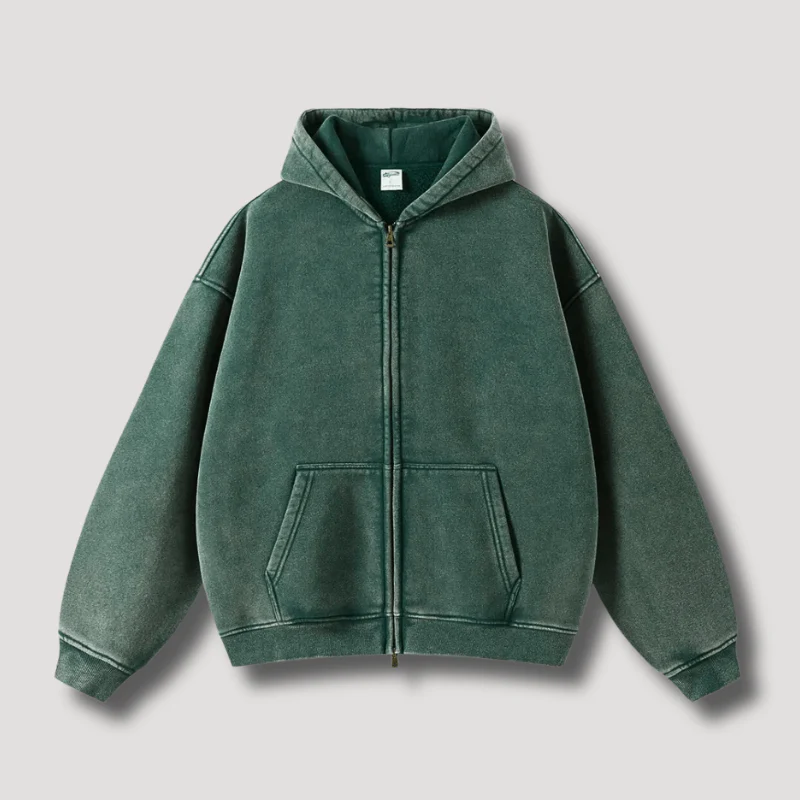 RAVEN WASHED HOODIE MIT REISSVERSCHLUSS - Image 18