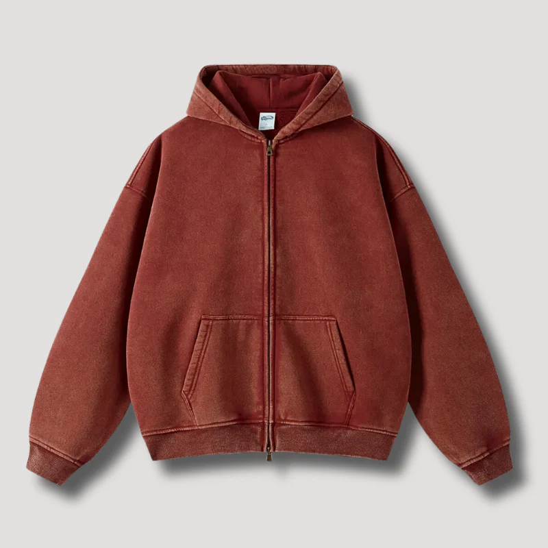 RAVEN WASHED HOODIE MIT REISSVERSCHLUSS - Image 19